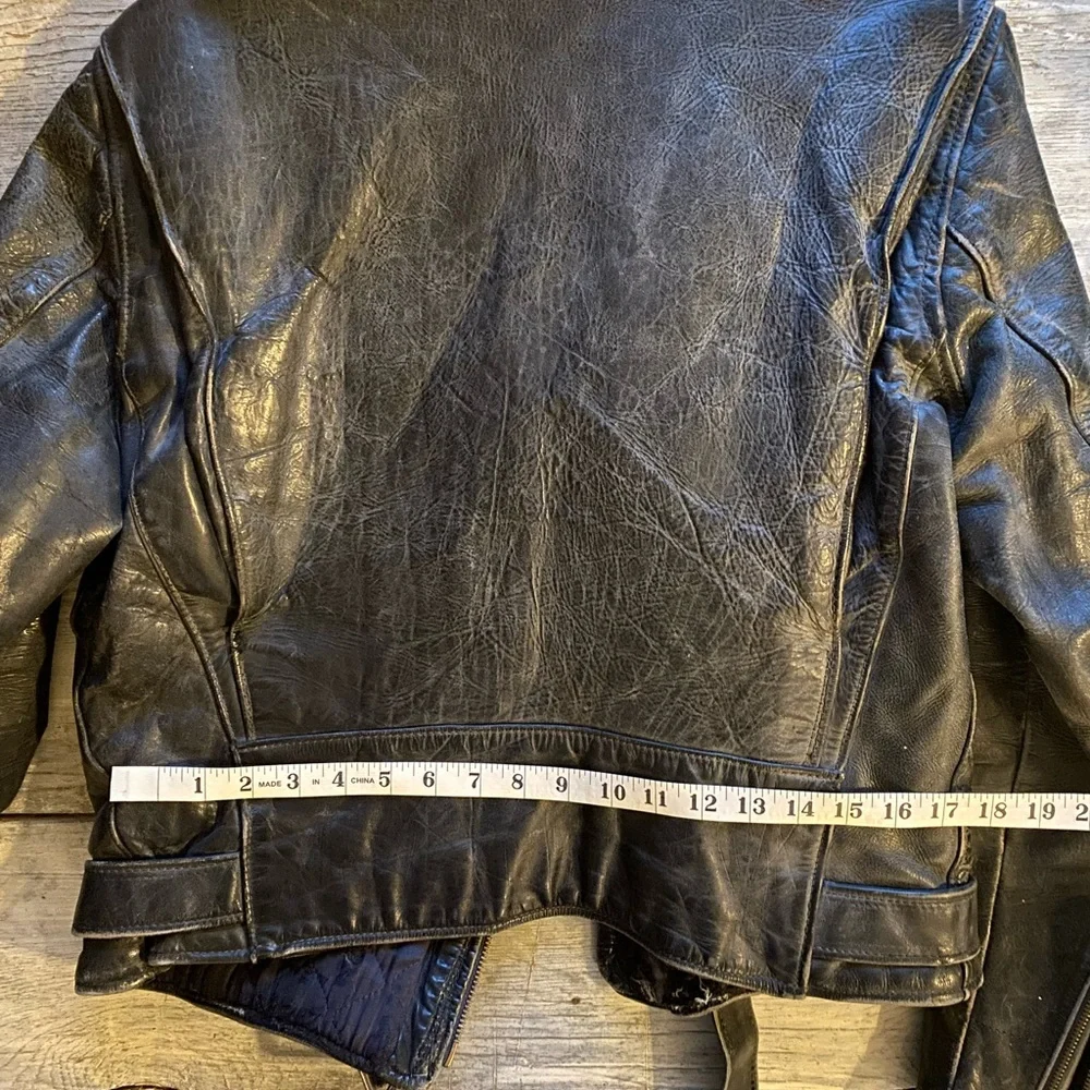 Vintage leather Buco late 1950’s to 1960s. Steer Hide D-pocket J-82 Detroit. - Picture 11 of 11